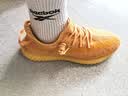 阿迪达斯yeezy350全透火山橙椰子透气男女休闲鞋GW2870 44.5 实拍图