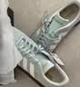 adidas「T头鞋」BARREDA休闲板鞋德训鞋男女阿迪达斯轻运动 薄荷绿/汉玉白/树脂黄   40 实拍图
