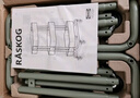 宜家（IKEA）拉斯克家居小推车置物架移动茶水桌书包架客厅厨房收纳架 大号35×45×77cm｜灰绿色 实拍图