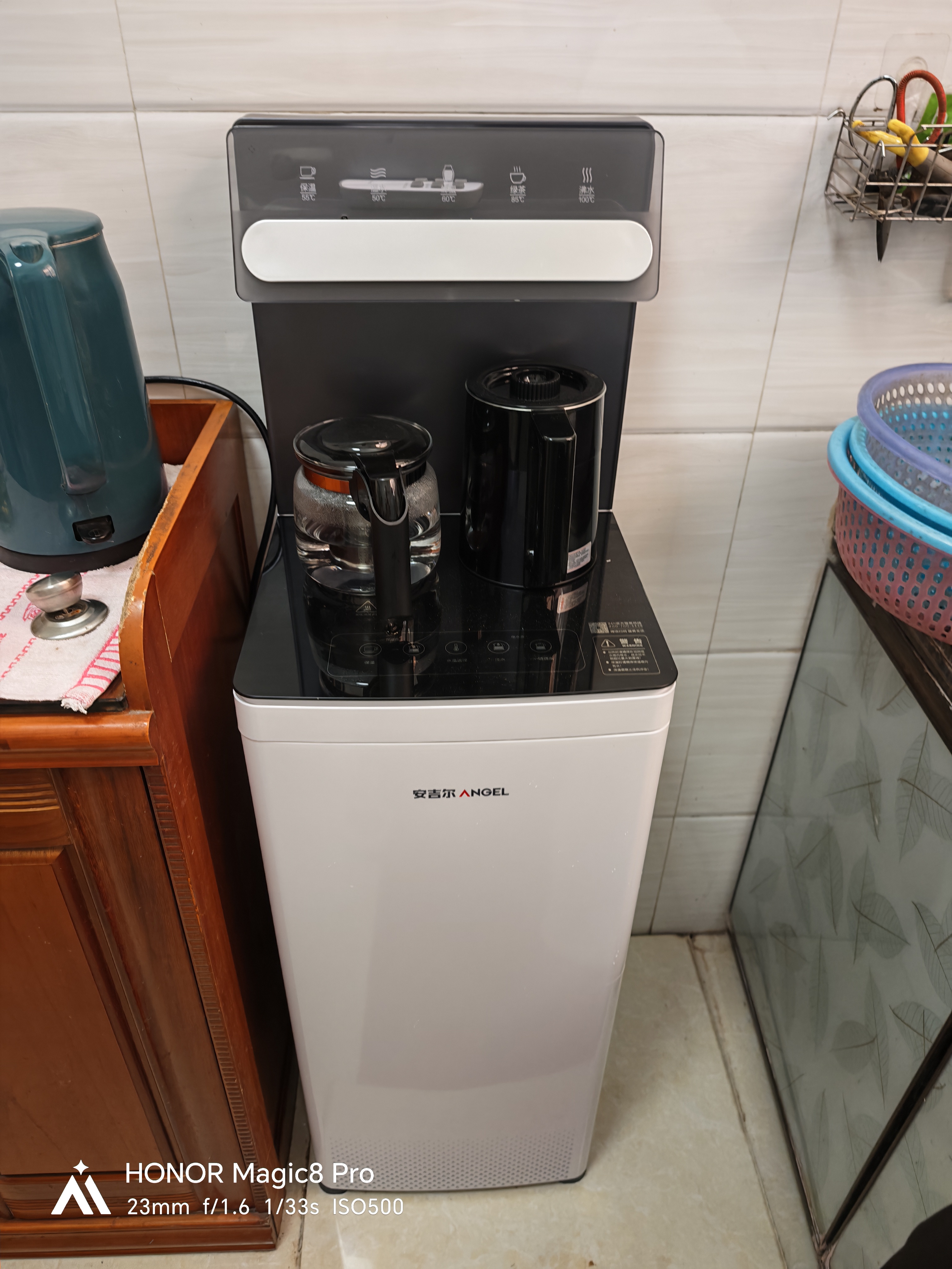 安吉尔茶吧机饮水机触控防溢防干烧恒温养生烧水壶一体家用高端客厅26年新款下置CB3781LK-J 实拍图
