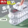 回力2双装运动鞋垫男减震软弹防臭透气吸汗军训7071 白灰 39-40  实拍图