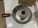 特厚不锈钢平底锅奶锅电磁炉通用不粘锅辅食锅汤锅煮锅蒸锅汤锅 特厚款：17cm胡桃木锅+盖+木珠 实拍图