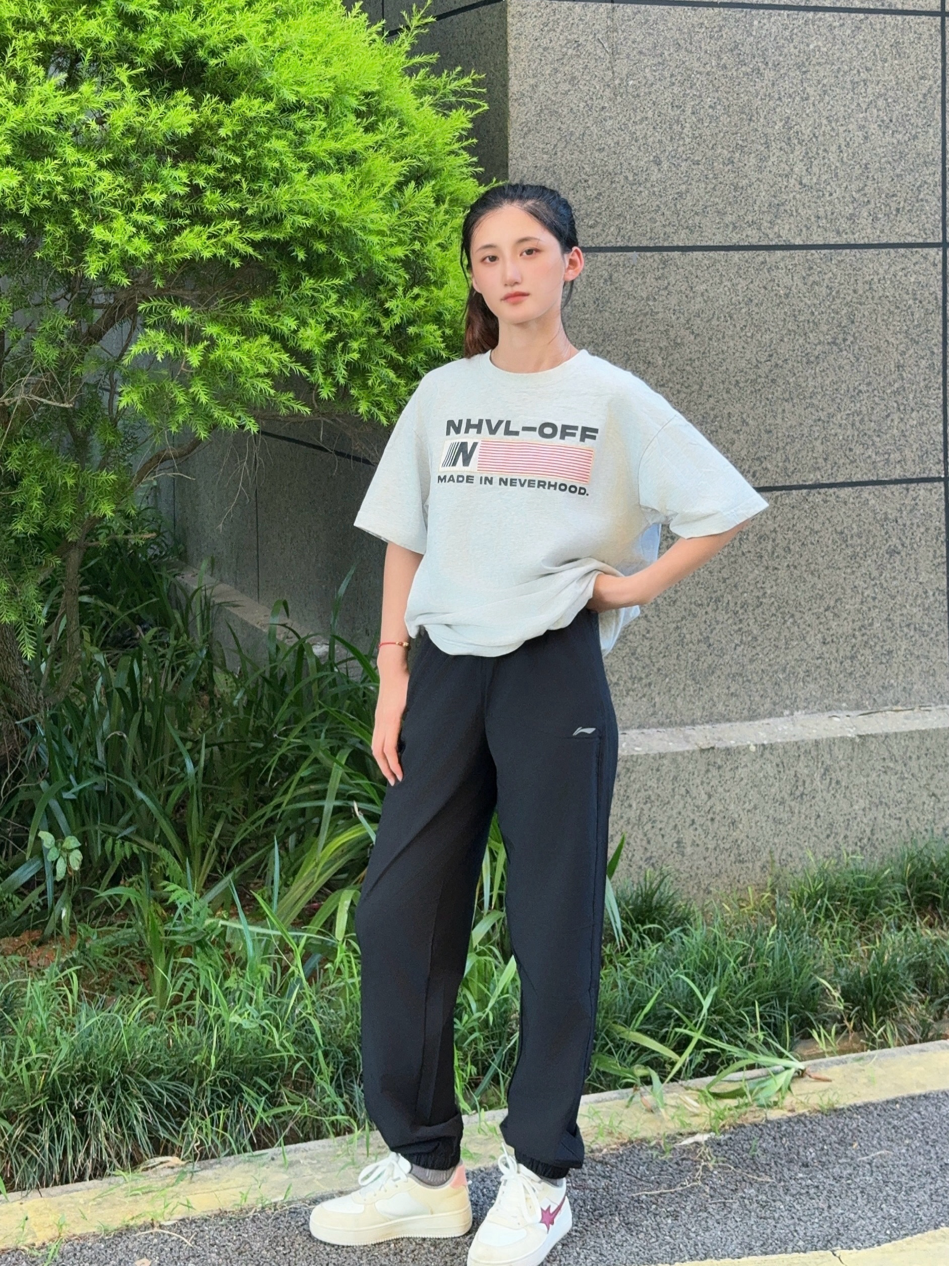 李宁运动裤女子排湿速干秋季舒适健身百搭束脚休闲裤子AYKV488 实拍图