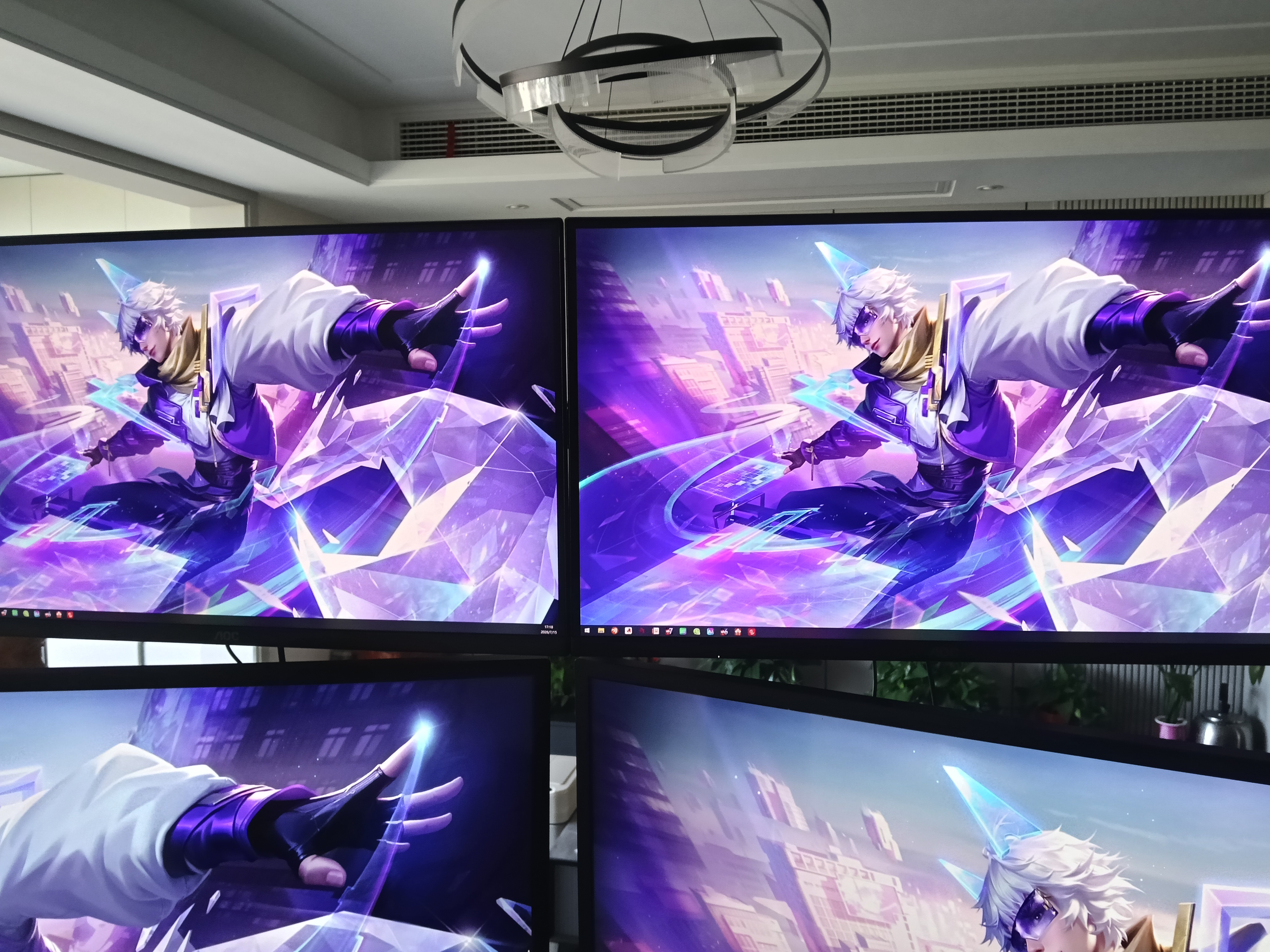 AOC 27英寸2K IPS HDR10 HDMI/DP 低蓝光不闪 可壁挂 三边微边 超薄节能办公电脑显示器 Q27B35E 实拍图