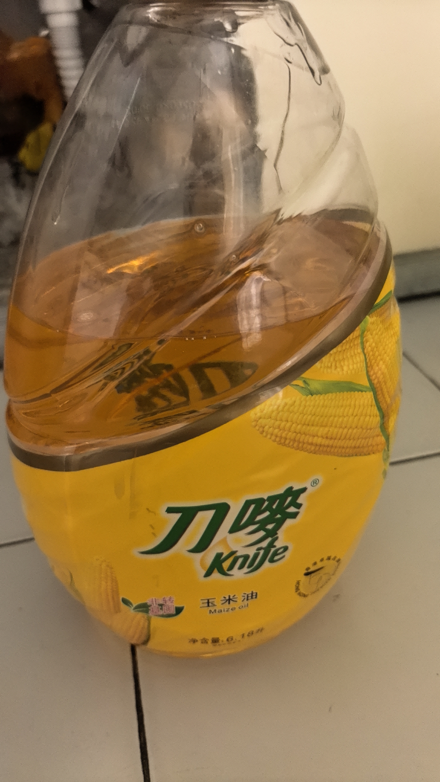 刀唛（Knife）食用油 玉米油6.18L 非转基因 物理压榨一级油 团购送礼 实拍图
