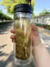 富光双层玻璃杯水杯子茶水分离泡茶杯男女士高颜值团购定制400ML 实拍图
