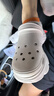 斯凯奇（Skechers）七夕情人节礼物洞洞鞋女士夏季凉拖鞋泡泡鞋厚底外穿沙滩鞋踩屎感 实拍图