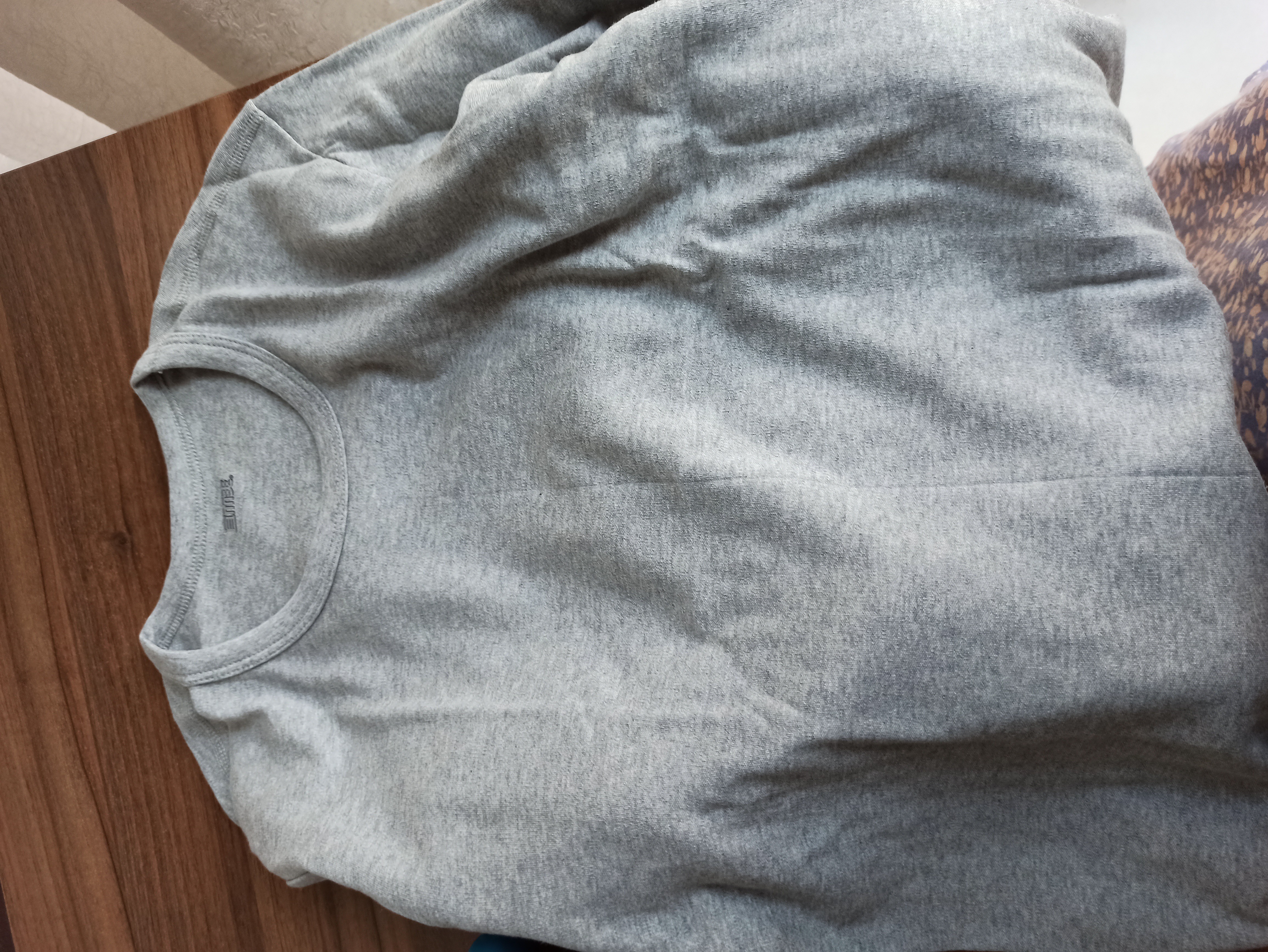 宜而爽【一等品100%纯棉】秋衣男保暖上衣全棉抗静电内衣棉毛衫秋冬 实拍图