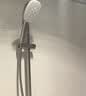 高仪（GROHE）进口恒温淋浴花洒套装 110方形手持 家用三式出水带滑杆 恒温有下水|白色手持 实拍图
