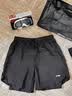 李宁（LI-NING）泳裤男士宽松防尴尬泳衣套装水陆两用黑色短袖两件套07-25 XL 实拍图