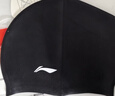 李宁（LI-NING）李宁 LI-NING 长发硅胶防水游泳帽 男女士泳帽 LSJK808黑色 实拍图