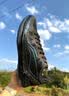 adidas DURAMO RC超轻透湿排汗缓震网面透气体测跑鞋男女阿迪达斯   黑色/白色   40 实拍图