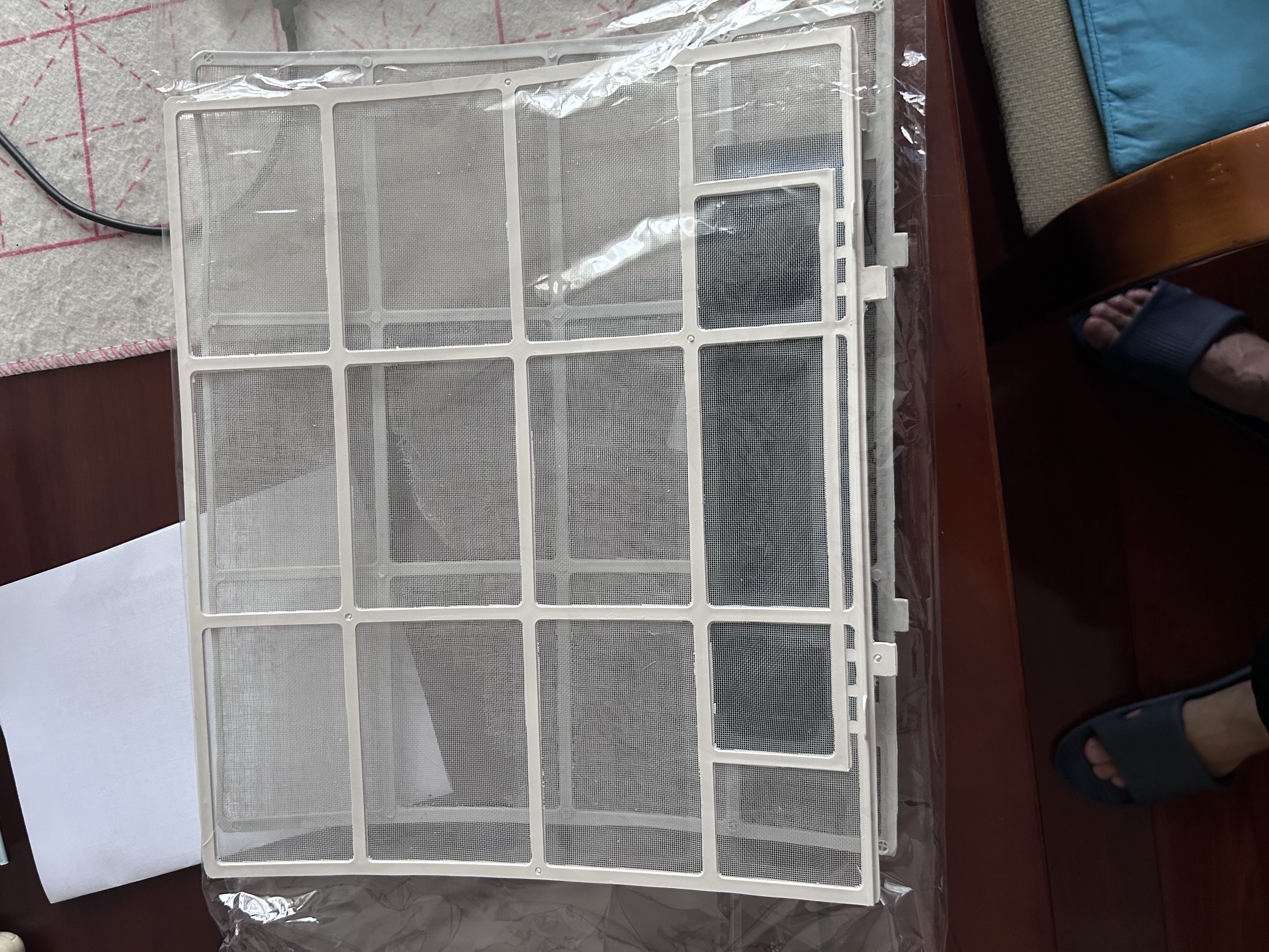 随灿 空调过滤网适用于美的格力挂机室内机通用1匹1.5P防尘隔灰尘滤网过滤棉配件 【31.8*27.5cm】美的适用过滤网【2片装】 实拍图