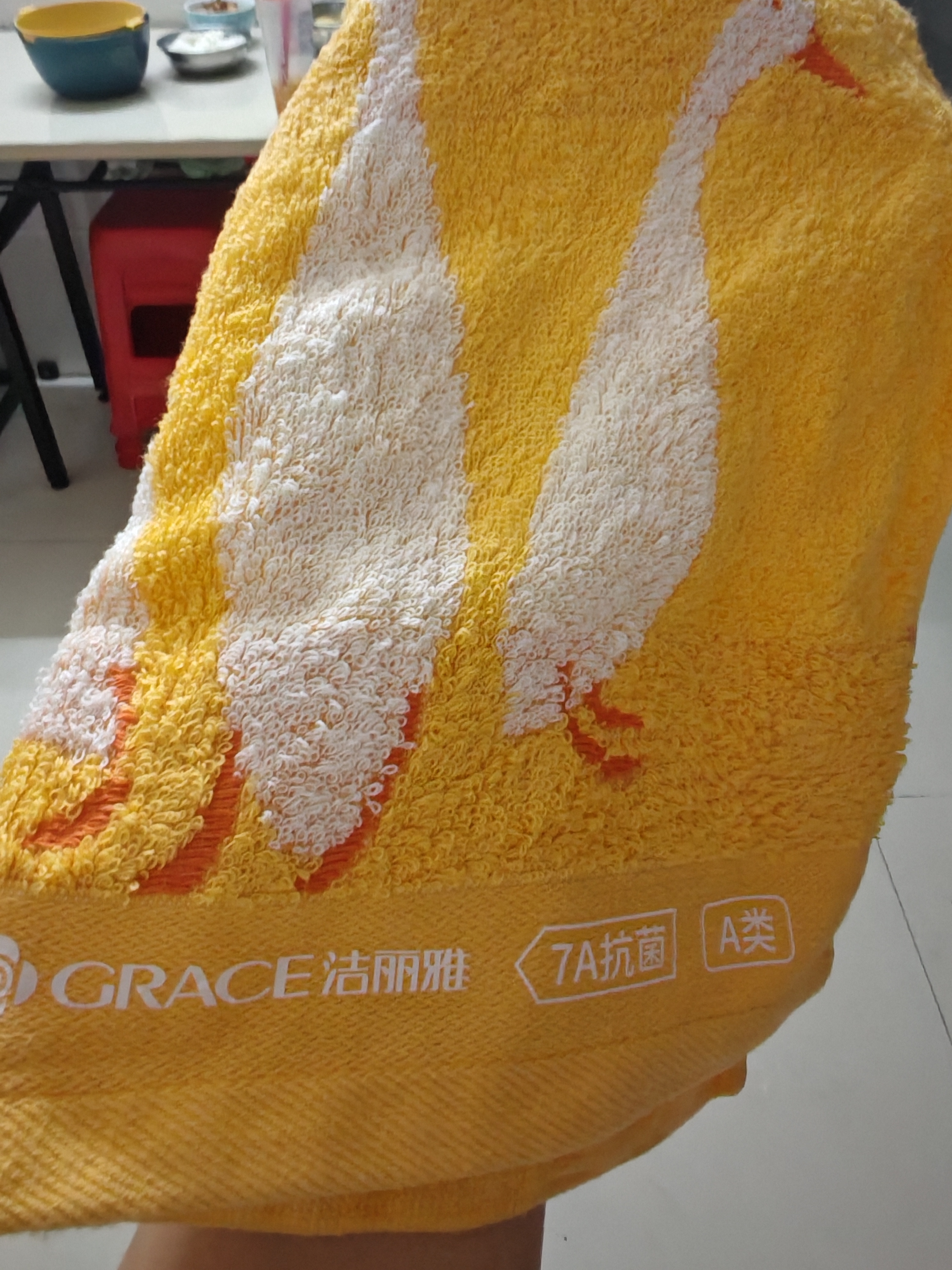 洁丽雅（Grace）纯棉儿童方巾毛巾抑菌可爱动物面巾便携洗脸小手帕运动 四条装 实拍图