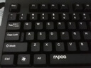 雷柏（Rapoo）NX1720 104键有线键盘鼠标套装 全尺寸笔记本电脑台式机办公键鼠套装 防溅洒设计一体式掌托 黑色 实拍图