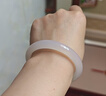 周六福（ZLF）  白月光玉髓手镯女宽条白透新中式国风 56mm 实拍图