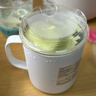 MUJI 不锈钢 双层马克杯 水杯杯子带把手桌面 白色L  510ml 实拍图