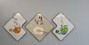 现代简约客厅餐桌挂画餐厅墙面上墙装饰画饭店壁画轻奢高级感墙画 美味生活 40*40cm水晶膜三联画 实拍图
