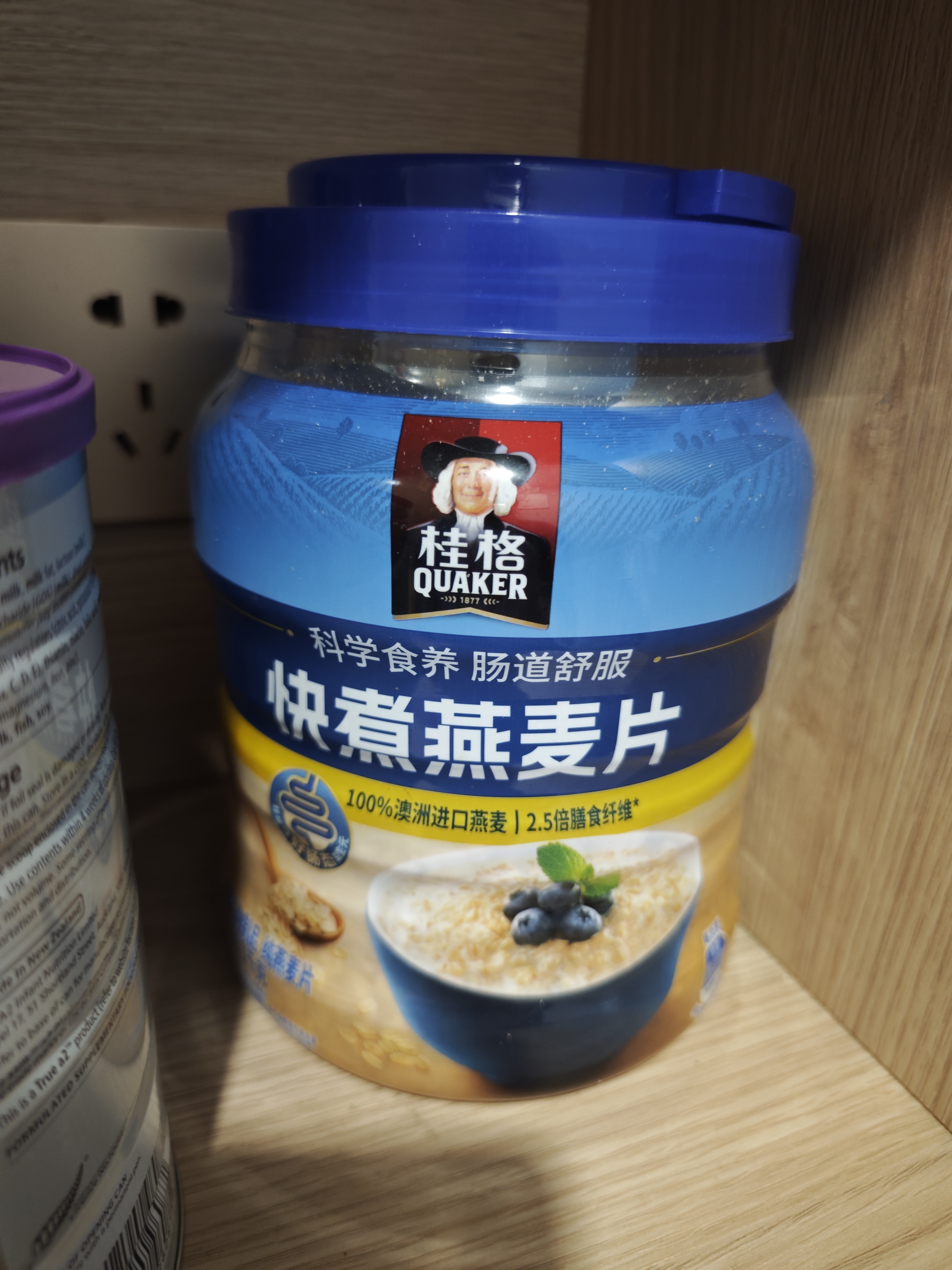 桂格（QUAKER）快煮快熟燕麦片1000克罐装 营养早餐 膳食纤维 零添加白砂糖 实拍图