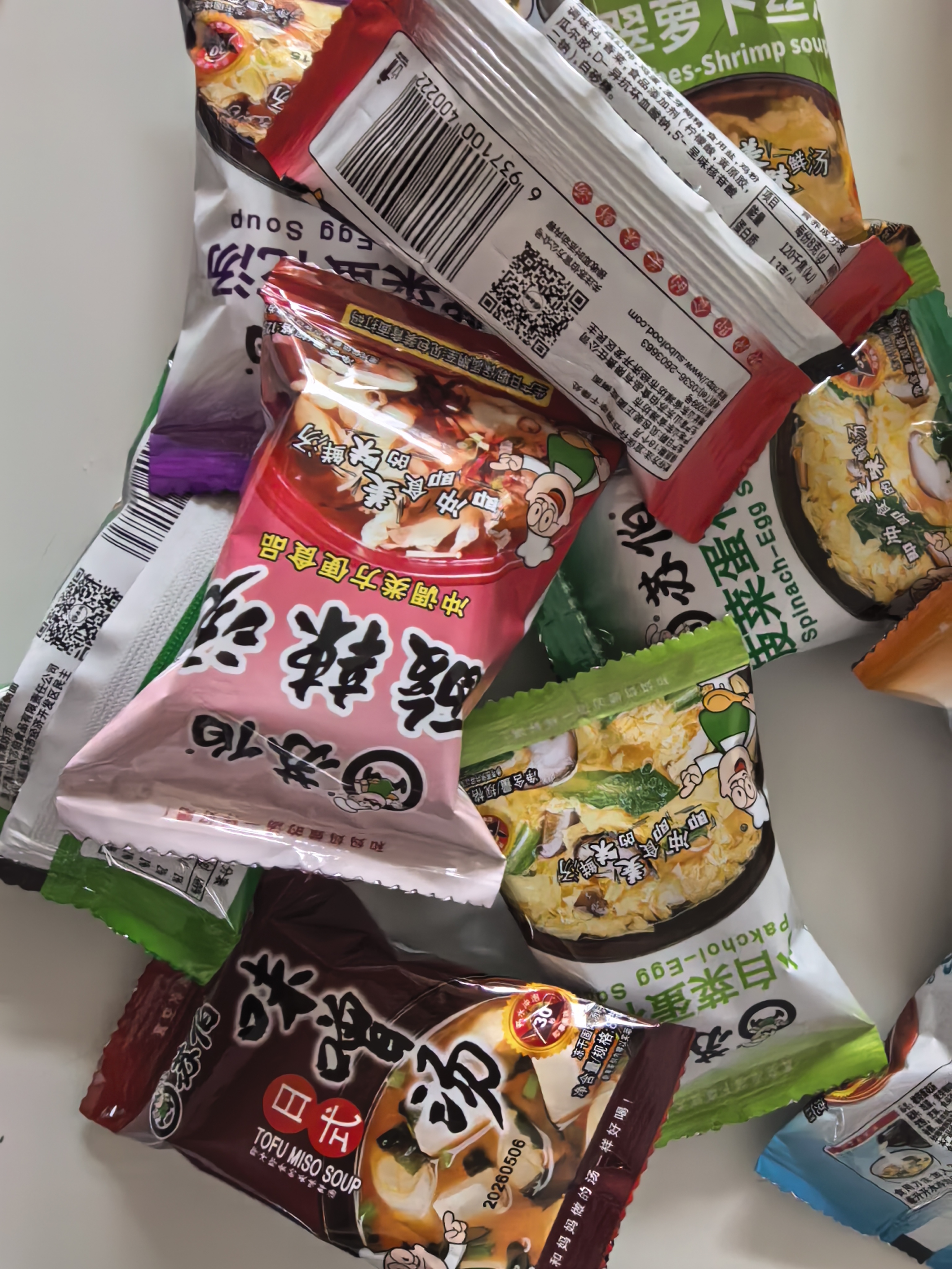 苏伯12口味蛋花汤112g全家福套餐 冻干速食蔬菜汤便携早餐代餐汤 实拍图