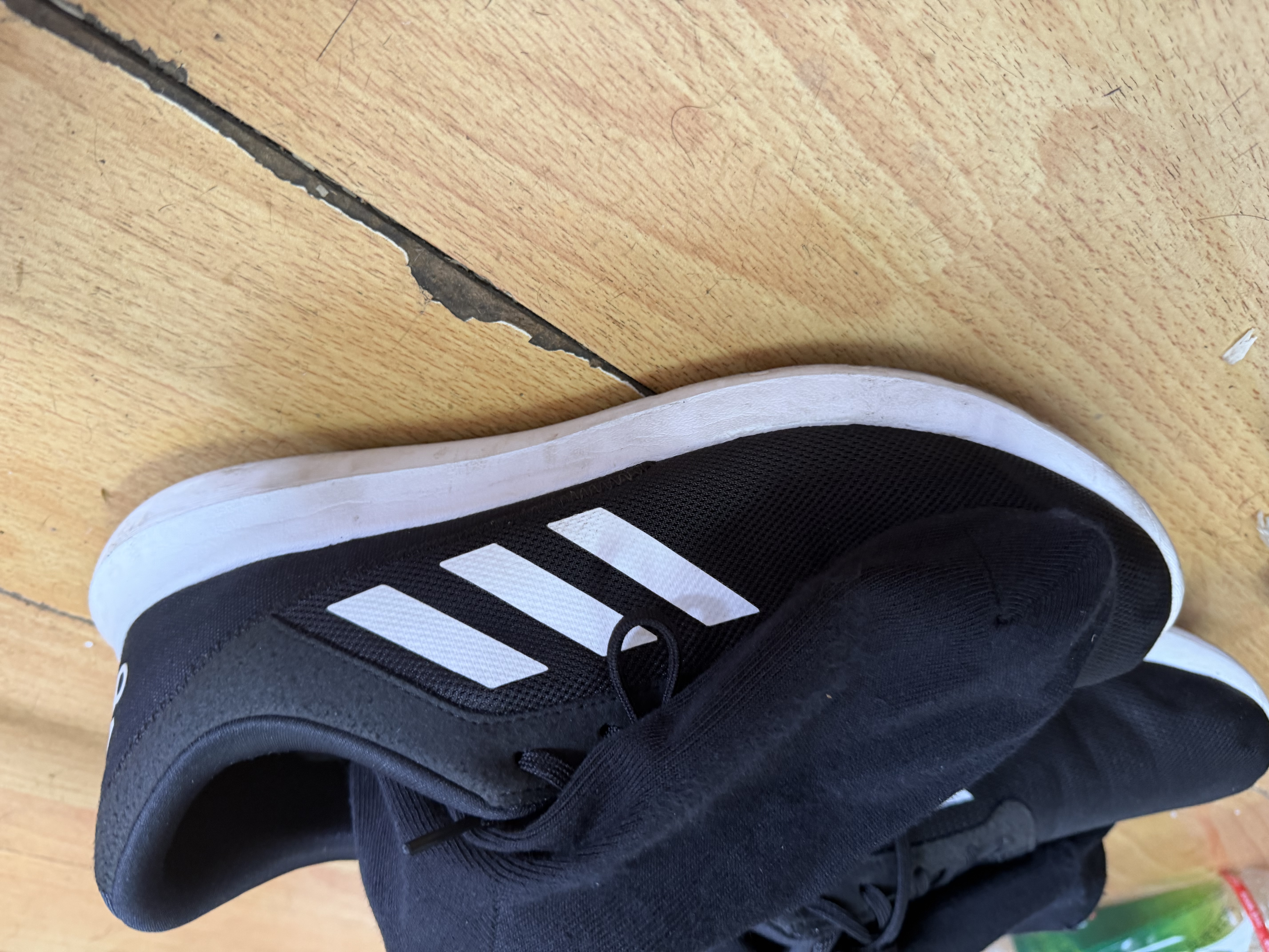 adidas CORERACER随心畅跑网面休闲跑步鞋男子阿迪达斯官方轻运动   黑/白 FX3581   45 实拍图