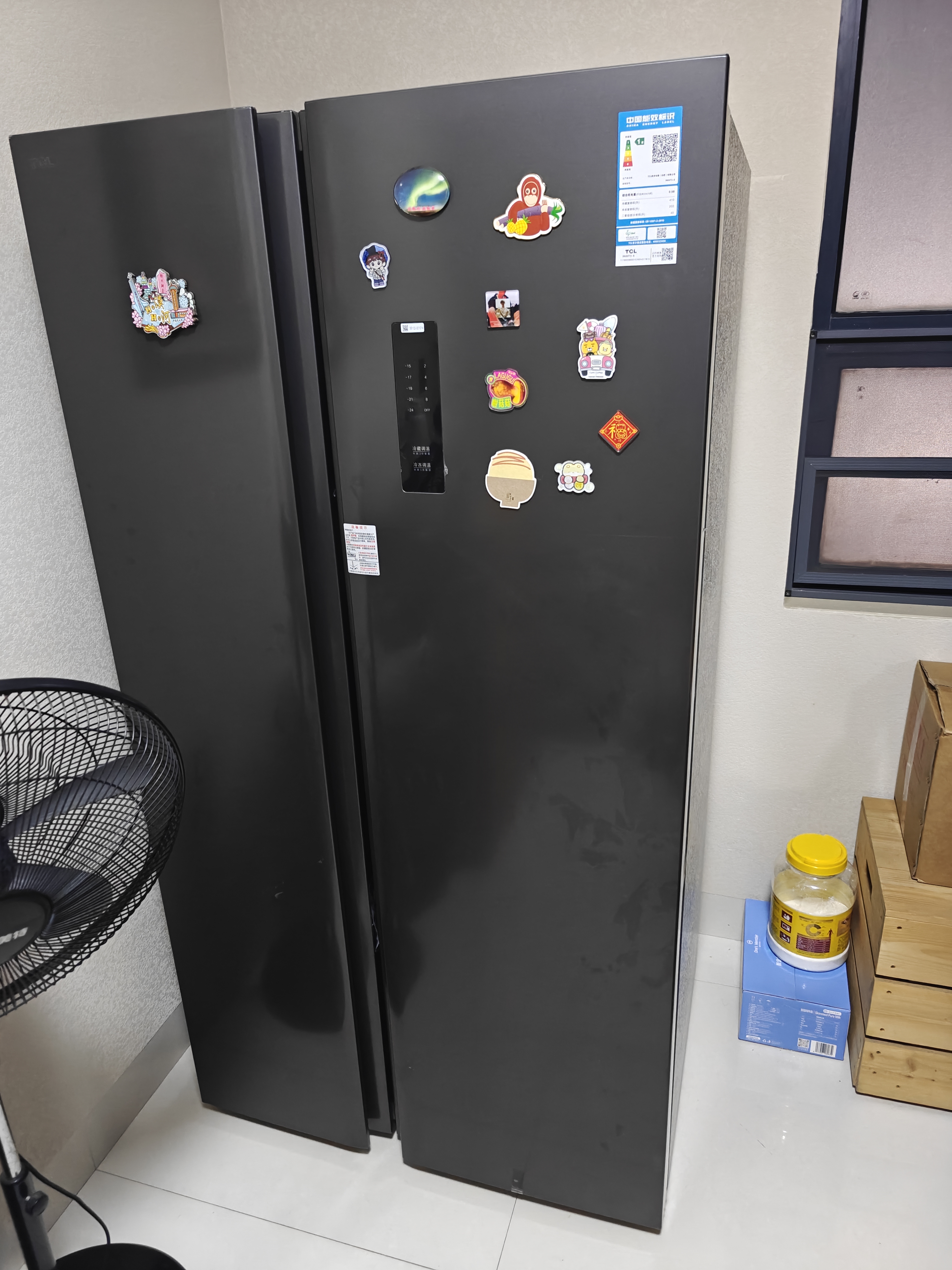 TCL 650L对开门冰箱超大容量大冷冻电冰箱双变频一级能效节能风冷无霜深冷速冻R650T3-S世界杯推荐 实拍图