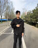 主意范（ZHUYIFAN）夹克男飞行员春秋cleanfit休闲整套立领棒球服外套短款工装冲锋衣 黑色夹克 XL 130-150斤 实拍图