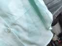幸棉云旗郝熠然同款缎面水墨印花家居服套装睡衣宽松亲肤丝绸短袖长裤 女款浅青色 短袖长裤 M 实拍图