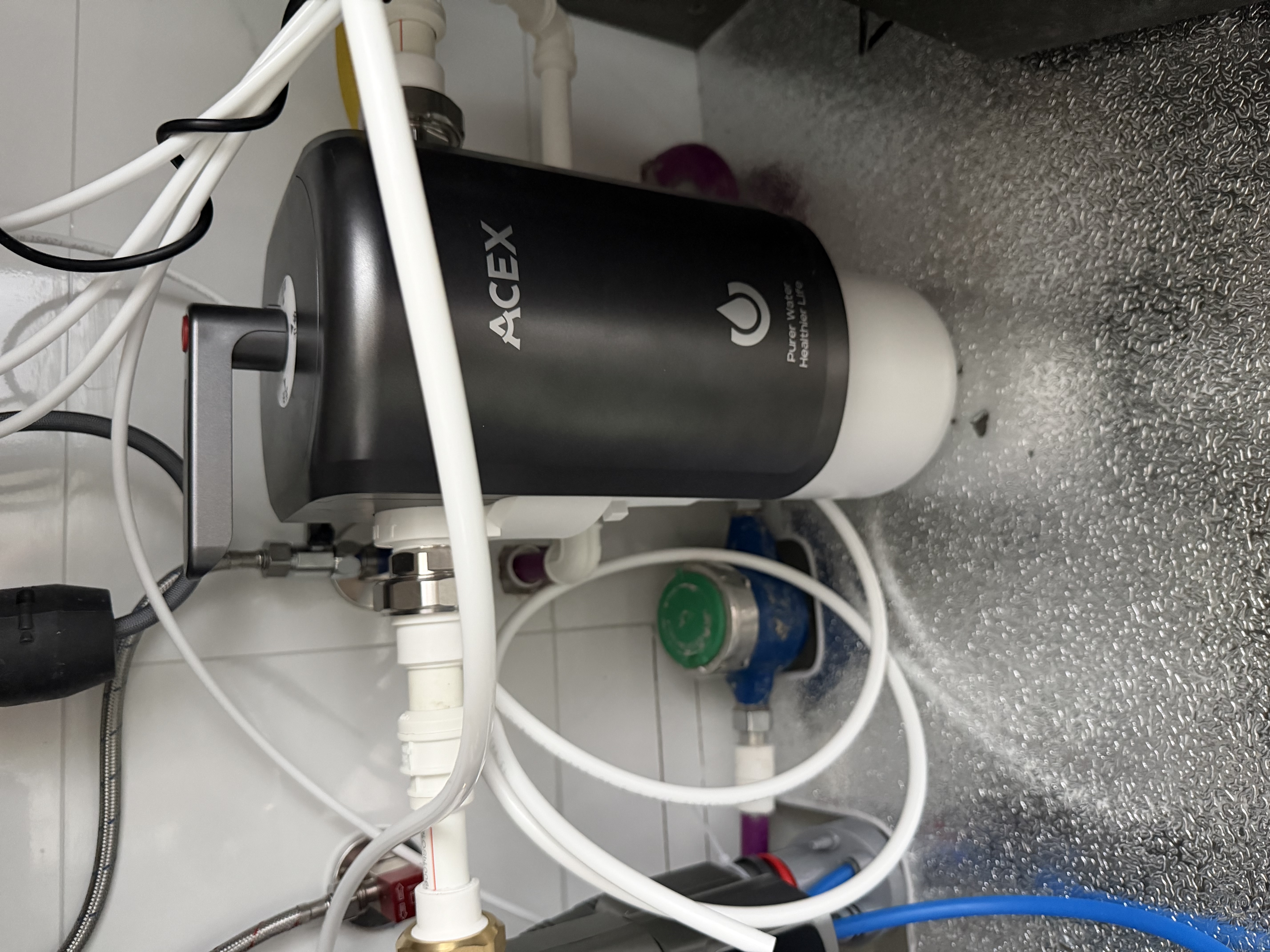 ACEX阿赛克斯大白瓶前置过滤器自动清洗反冲洗防爆全屋自来水中央净水机家用大流量厨房家用净水过滤器 【活性炭款-1微米拦截】四向阀+轻松拧 实拍图