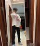 肆缄胖子大码弯刀牛仔裤男大屁股显瘦vibe裤子美式高街宽松大码微喇裤 黑色 3XL 适合160-180斤 实拍图
