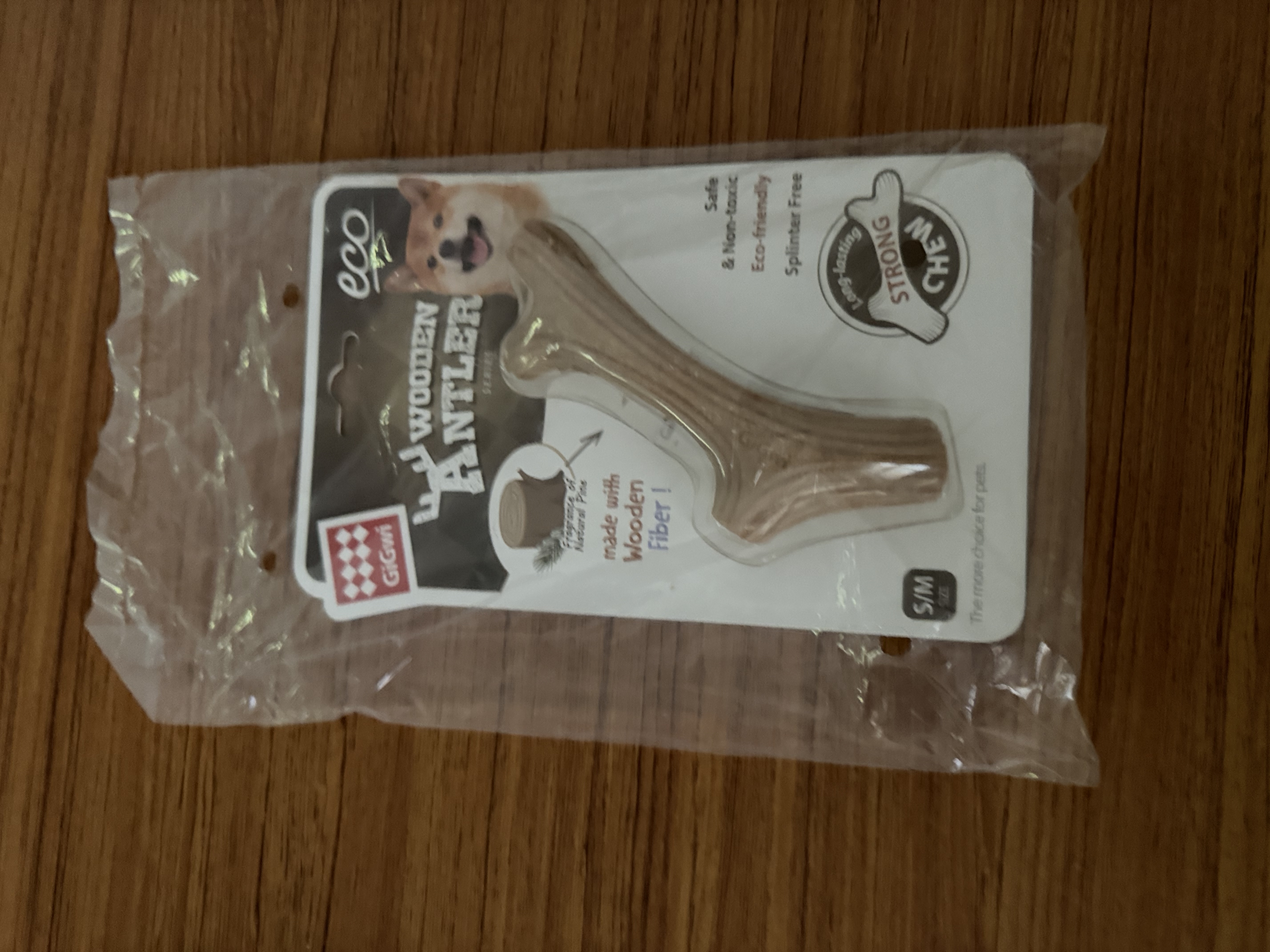 贵为（GiGwi）狗玩具磨牙棒狗狗磨牙玩具幼犬小型犬木塑鹿角小号宠物用品玩具 实拍图