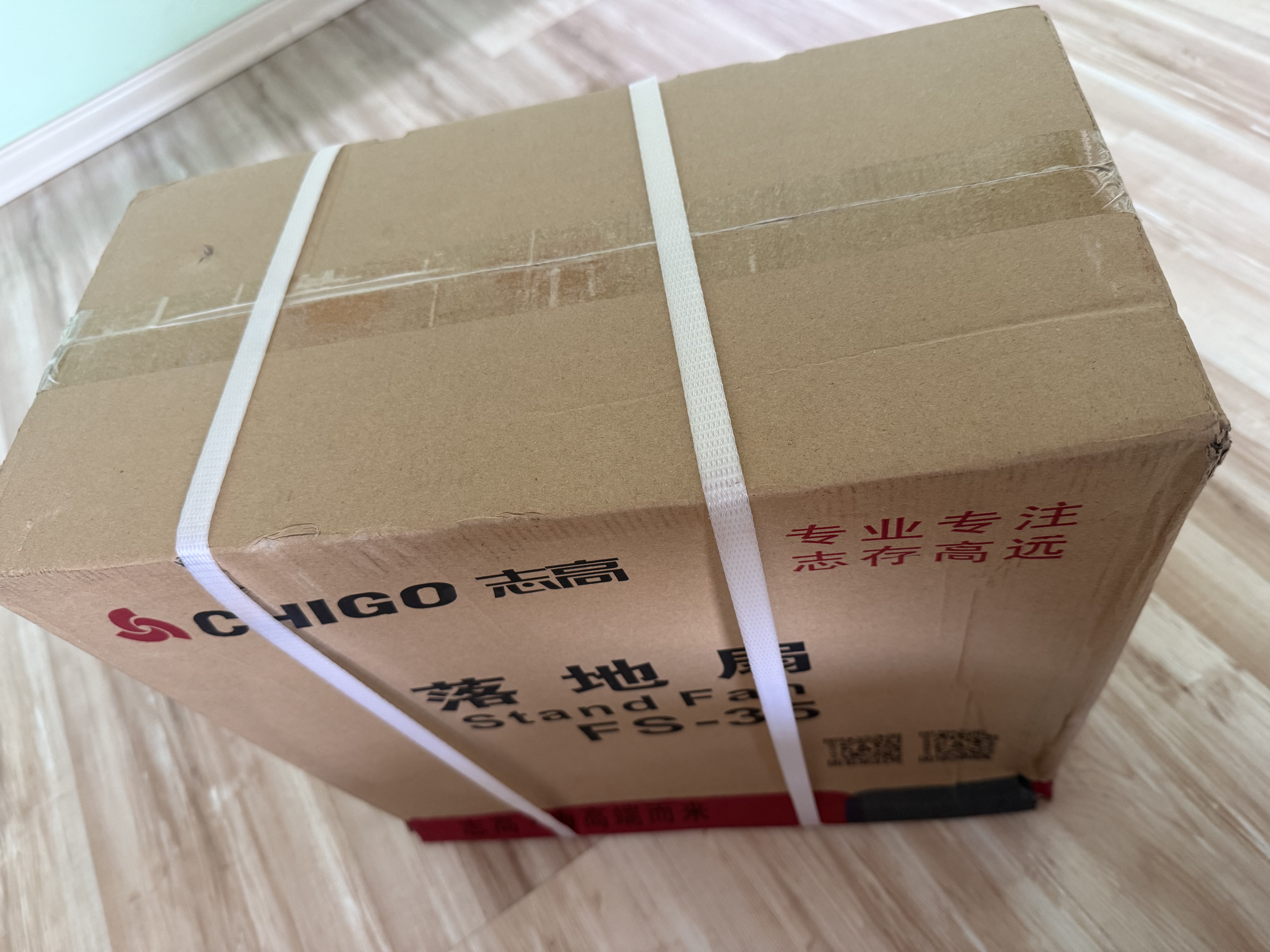 志高（CHIGO）电风扇落地扇家用风扇立式大风力客厅落地风扇宿舍办公室摇头轻音节能劲风智能手机控制电扇可定时 16英寸五叶机械【四档劲风】 实拍图