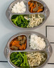 onlycook316L不锈钢儿童分餐盘 食品级宝宝分格辅食盘 幼儿园打饭餐具-猴 实拍图