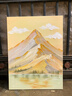 《绿峰晨曦》大芬绿水青山玄关手绘肌理油画进门生财挂画 【A款-绿峰晨曦】大师级画师100%手绘油画（15天发货） 竖版 60*80CM 【无框画】纯实木内框 实拍图