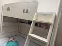 全友家居 儿童上下铺奶油风男孩女孩床双层小床小户型收纳一体高低床 实拍图