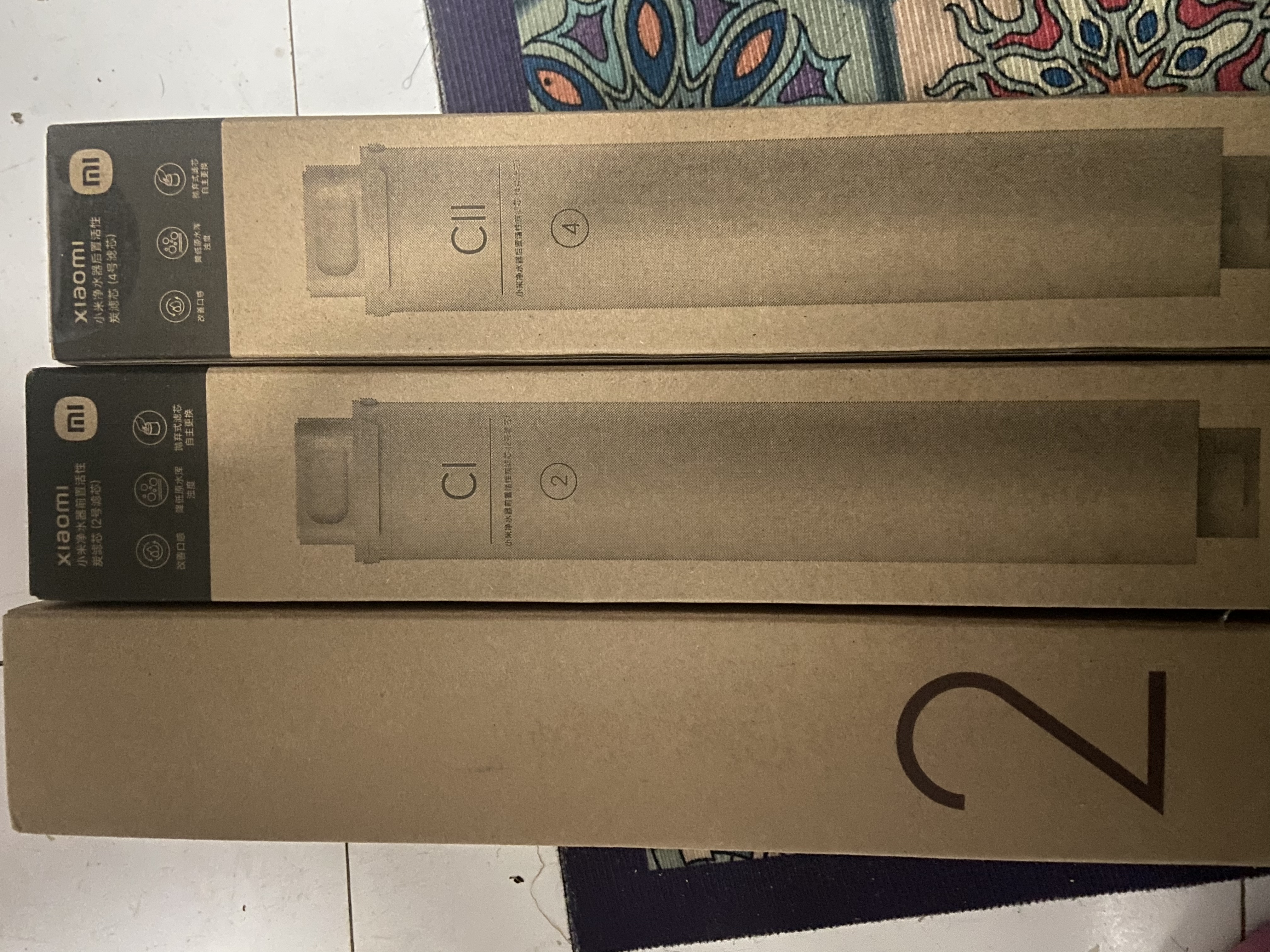 米家净水器滤芯活性炭前置过滤（2号滤芯） 适用600G厨下式/400G厨上增强版/400G厨下 XY1-CB/V1-GC 实拍图