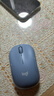 罗技（Logitech）M221 轻音鼠标 无线鼠标 办公鼠标 对称鼠标 带无线微型接收器 雾霭蓝 实拍图