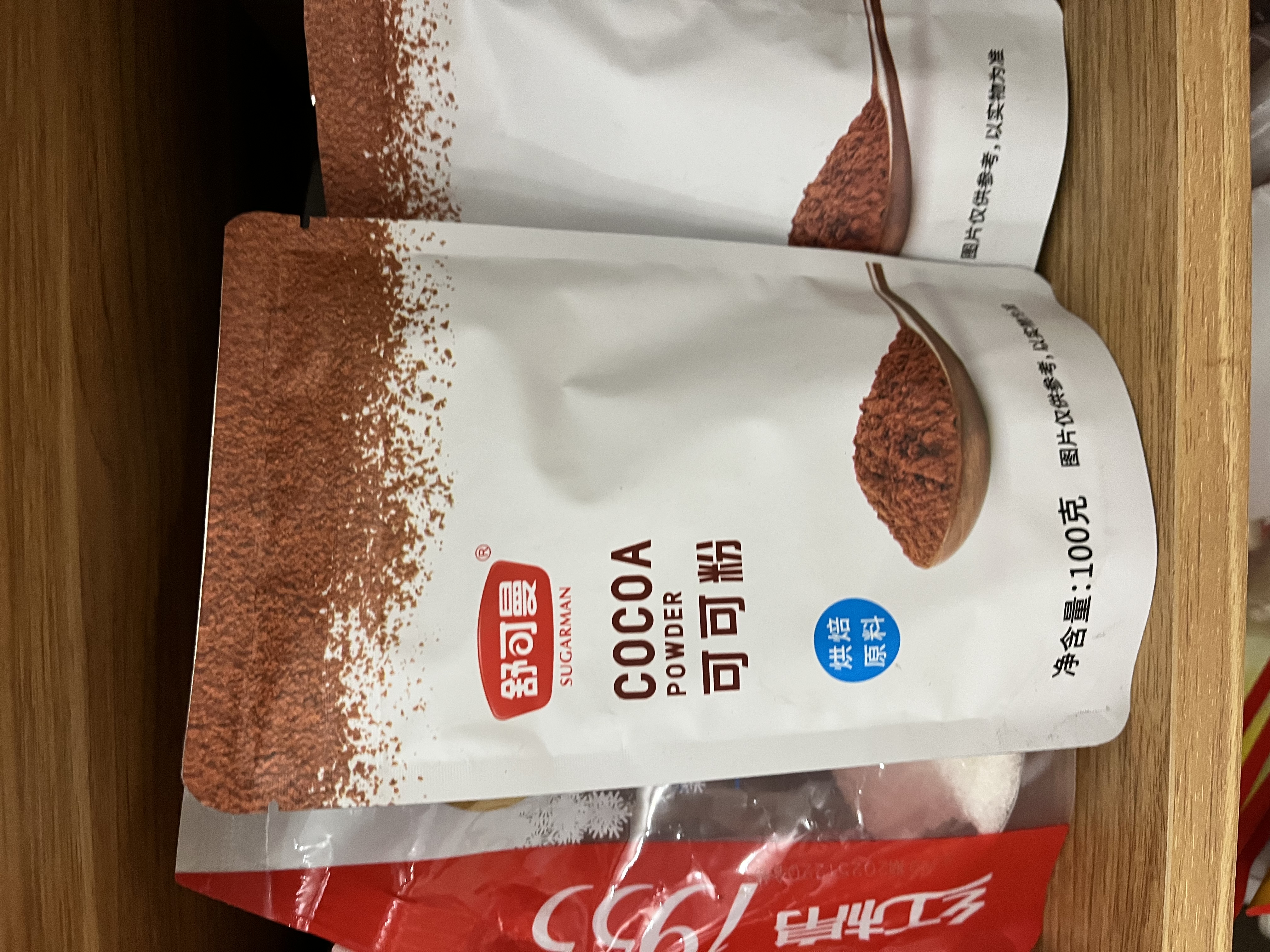 舒可曼 可可粉100g 巧克力粉蛋糕装饰咖啡热冲饮提拉米苏烘焙原料 实拍图