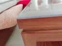 透明桌垫软玻璃PVC防水防油防烫隔热垫餐桌垫茶几桌布桌面保护垫 【透明5.0】食品级无味-厚3.0mm 80x140cm（圆角磨边） 实拍图