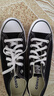 匡威（Converse）All Star夏季经典帆布男女低帮休闲运动鞋黑色101001 101001/黑色 38 实拍图