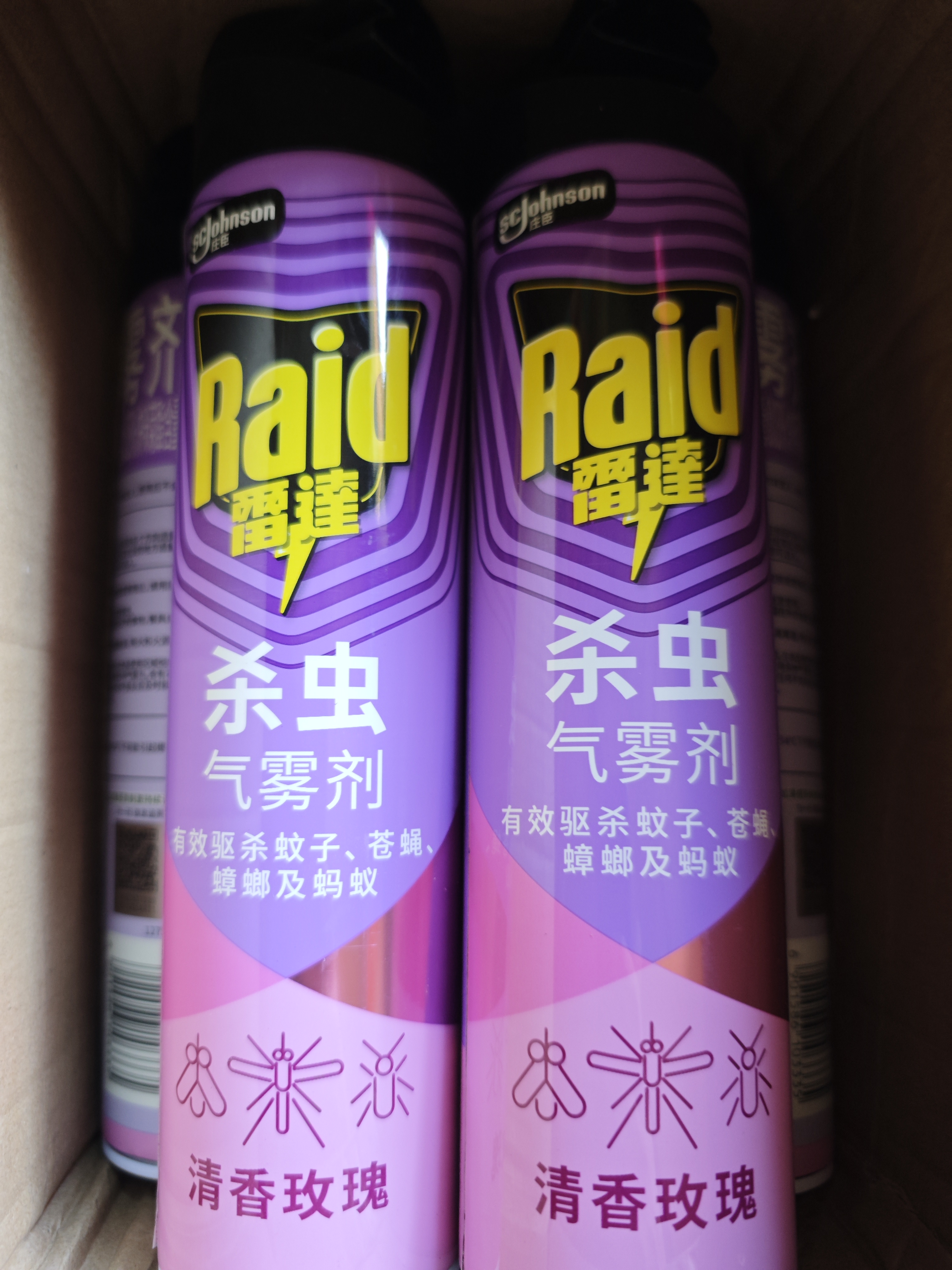 雷达（Raid）杀虫剂喷雾 600ml 清香玫瑰型 杀蟑喷雾 杀虫气雾剂 实拍图