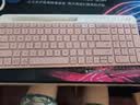 罗技（Logitech）时尚系列 K580 无线蓝牙键盘 办公键盘 便携超薄 笔记本键盘 平板键盘 茱萸粉 101键 实拍图