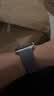Apple/苹果 Watch S11 智能手表GPS款46毫米银色铝金属表壳雾紫色运动型表带S/M MEVW4CH/B 实拍图