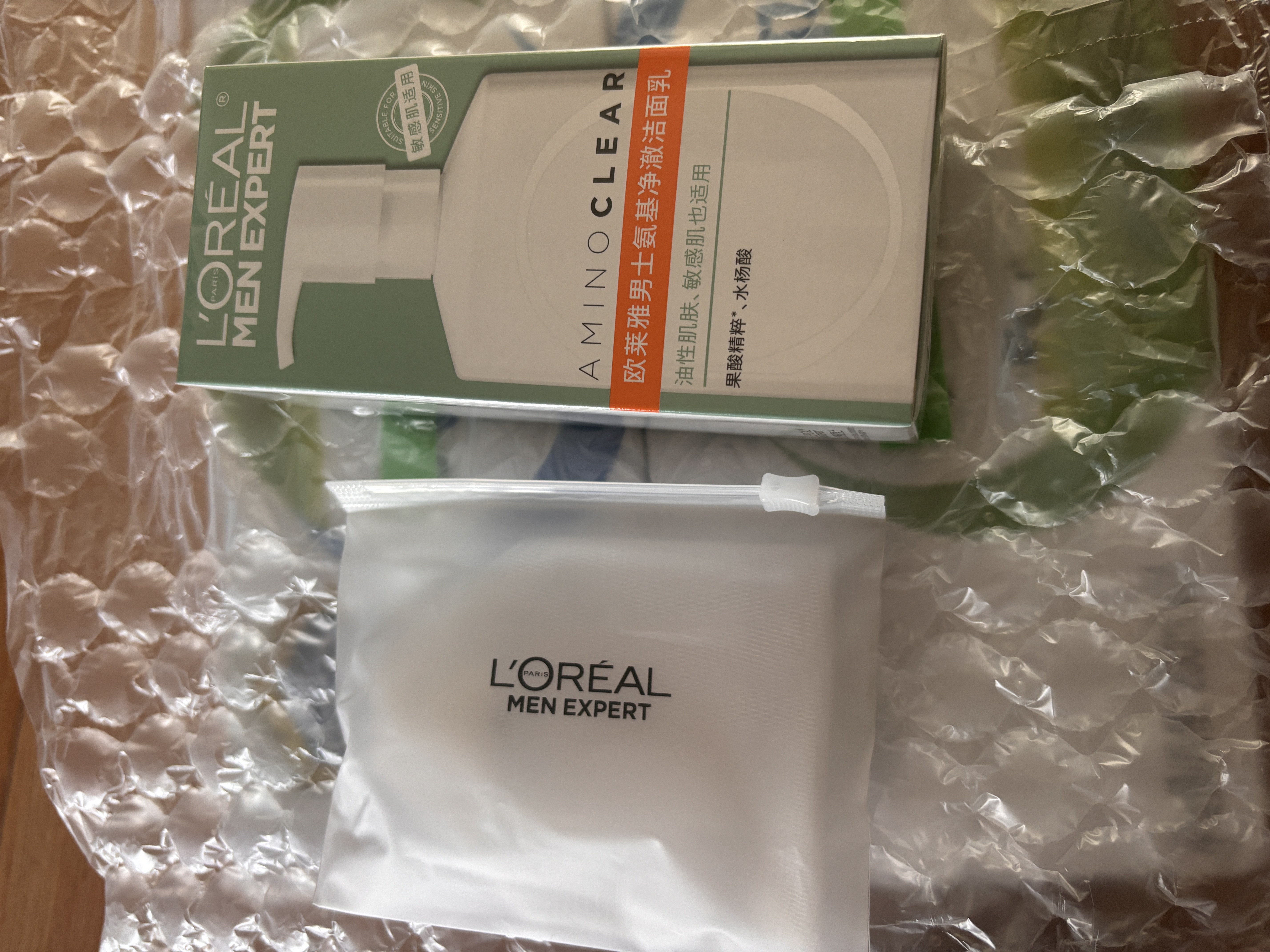 欧莱雅男士氨基酸洗面奶洁面膏乳温和控油去角质专用护肤品男生礼物 实拍图