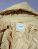 鸭鸭（YAYA）羽绒服女中长款冬季高端鸭绒加厚显瘦休闲过膝韩版保暖外套FZY 米色 XL 实拍图
