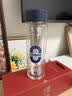 富光（FUGUANG）双层玻璃杯男便携车载水杯子G2422-SH-330 蓝色 330ml 实拍图