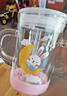 富光 玻璃杯家用儿童牛奶杯子带刻度耐热吸管水杯喝奶杯微波炉可加热 实拍图