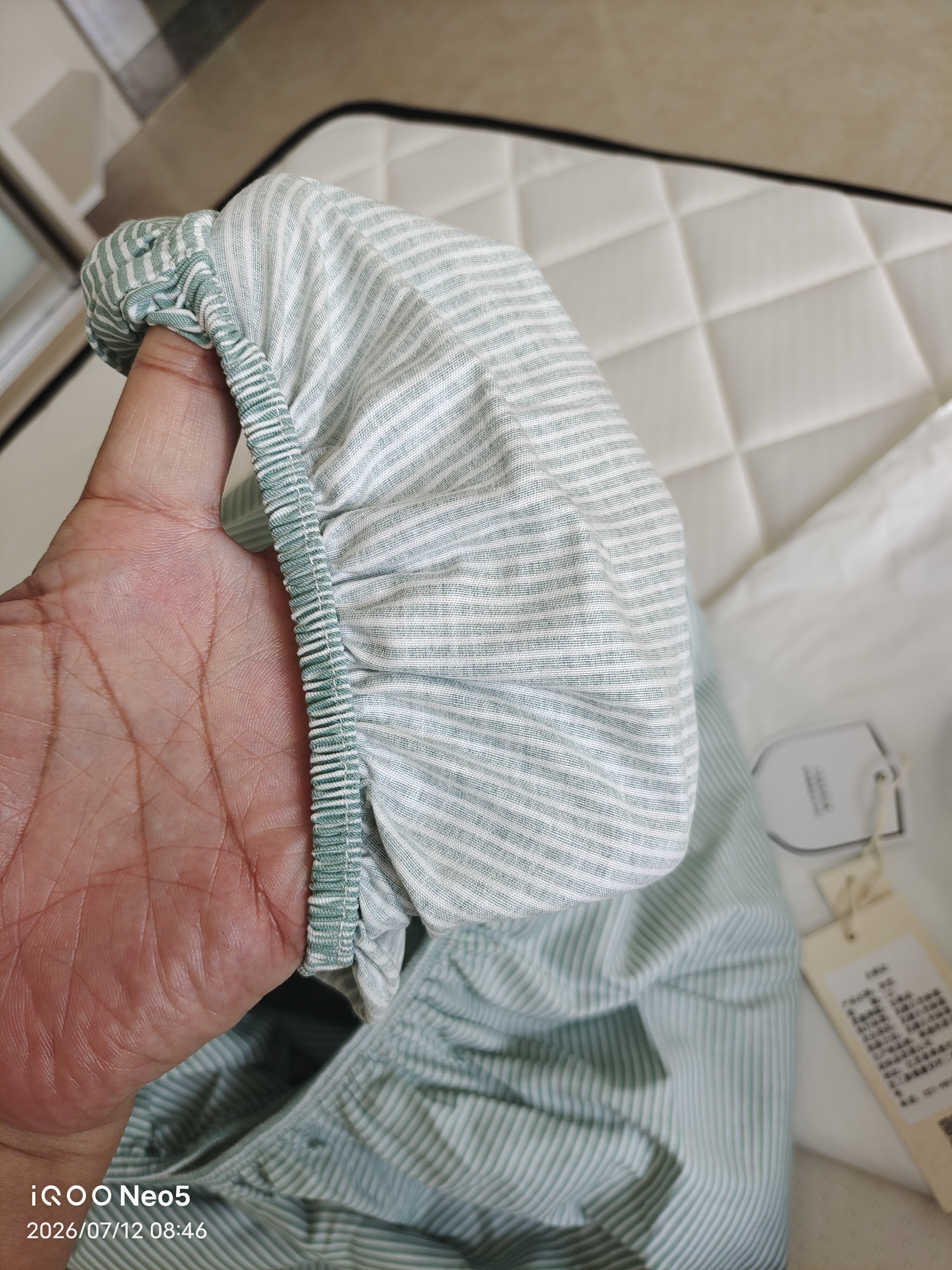 无印良品A类纯棉床笠单件 1.5x2米双人床罩保护套全包床笠床套 实拍图