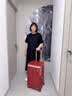 爱可乐（Echolac）王朝一代行李箱明星同款大容量方形TRUNK旅行箱热烈红22吋PC142K 实拍图