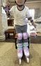 小状元儿童轮滑鞋6-12岁溜冰鞋全闪可调节生日礼物26年新升级紫S 实拍图